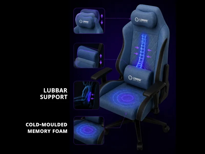 LORGAR CHA41 kaldformet memory foam