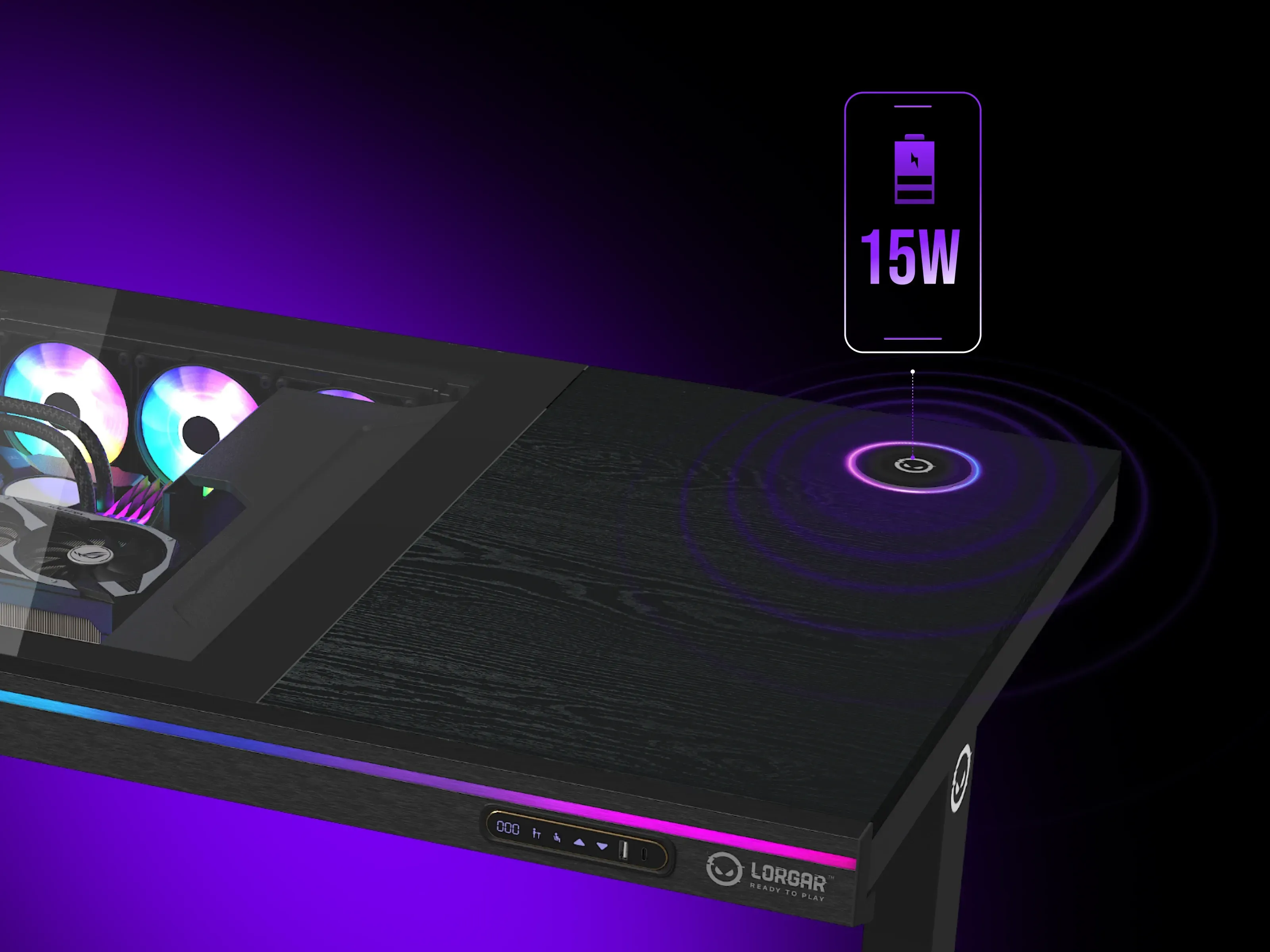 LORGAR ELITE DE90W gaming og arbeid