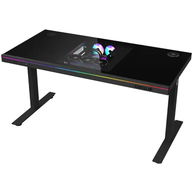 LORGAR ELITE DE90G – Gamingbord, Herdet glass