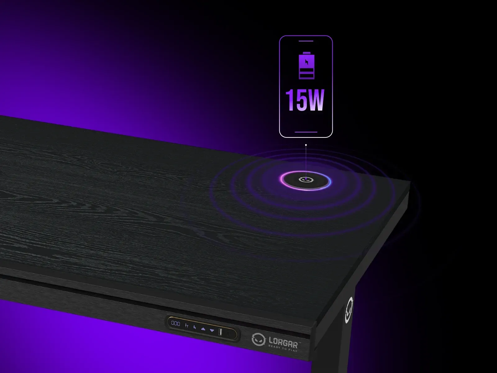 LORGAR PRO DP80W trådløs lading og USB