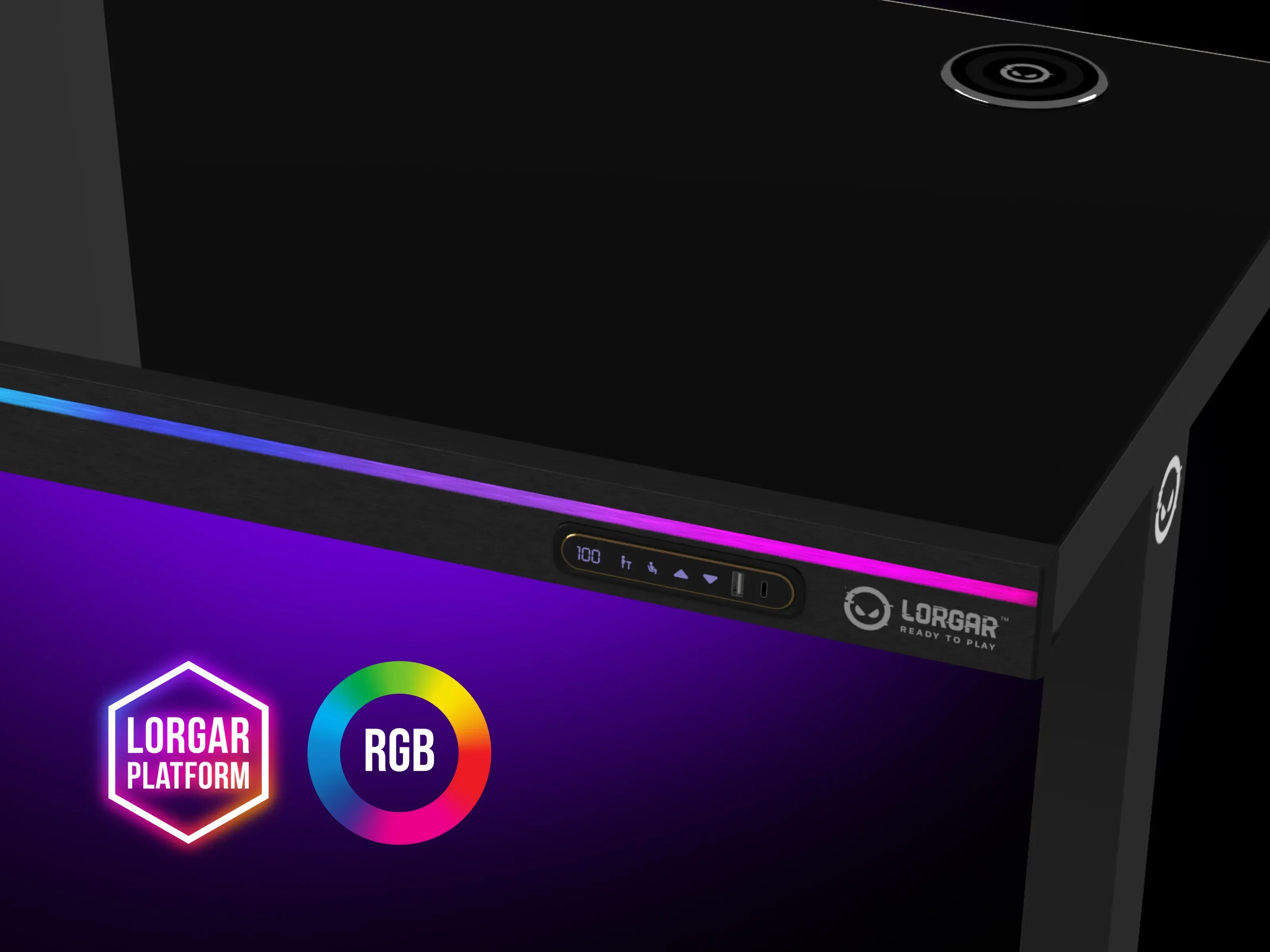 LORGAR PRO DP80W RGB-belysning