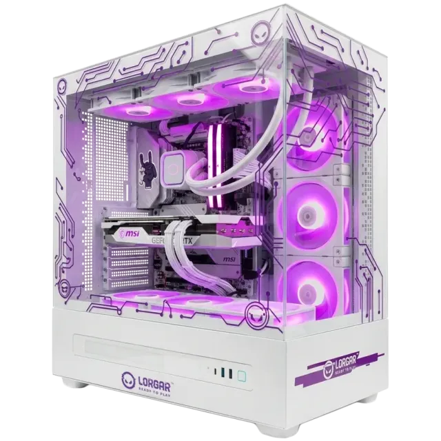 LORGAR PCP401 PRO Gaming-PC Hvit