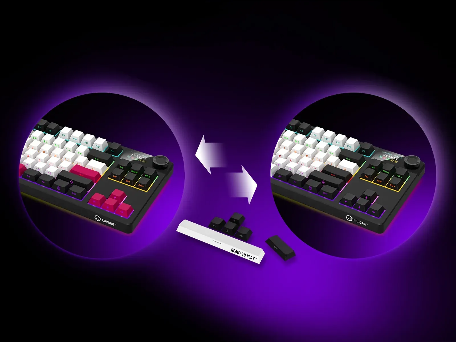 LORGAR KBP70TKLW PRO 85-tasters TKL-layout