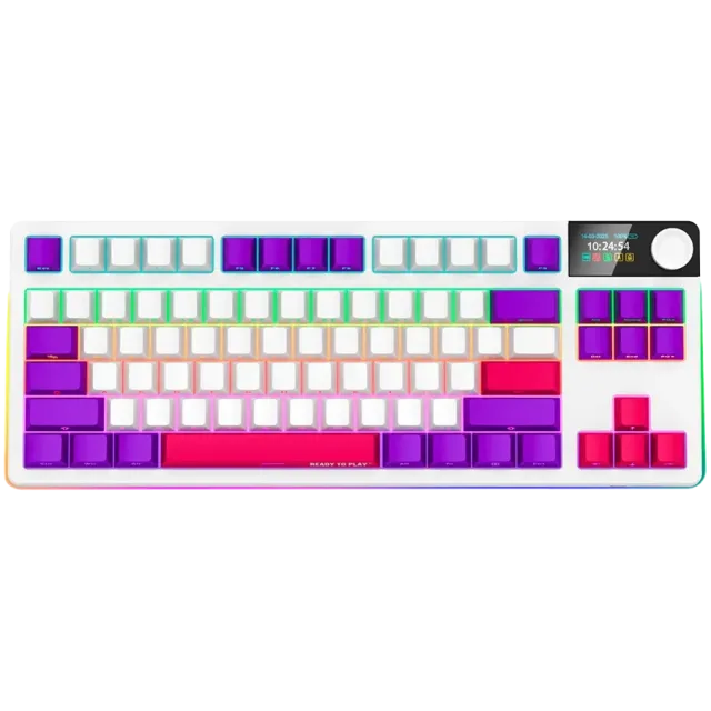 LORGAR KBP70TKLW PRO Gaming-Tastatur Hvit
