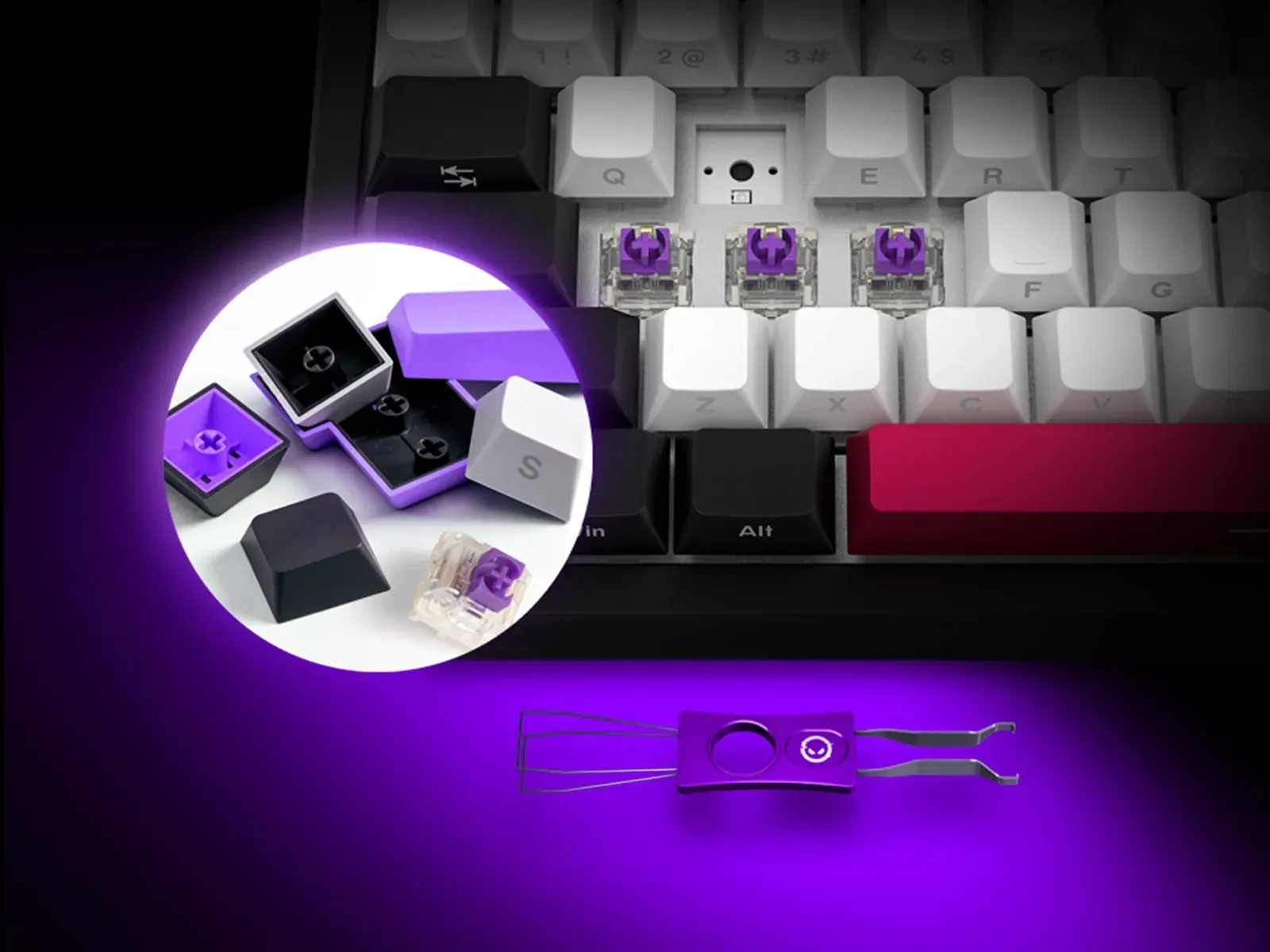 LORGAR Toxic Purple lineære brytere