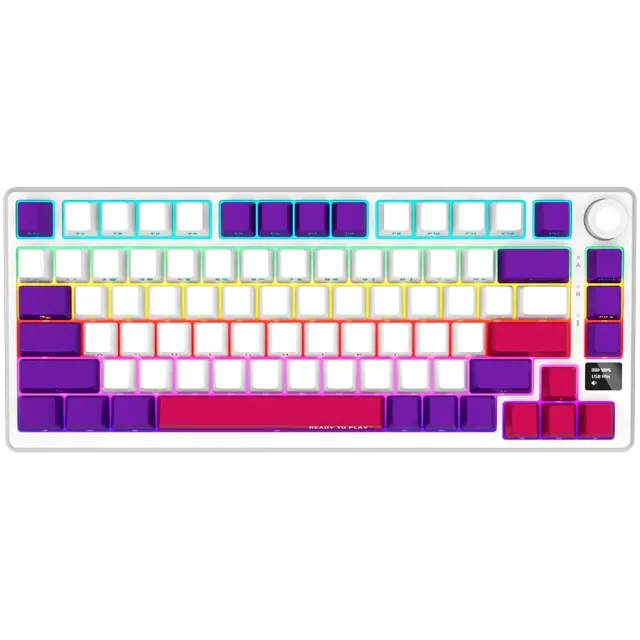 LORGAR KBP7075W PRO Gaming-Tastatur Hvit