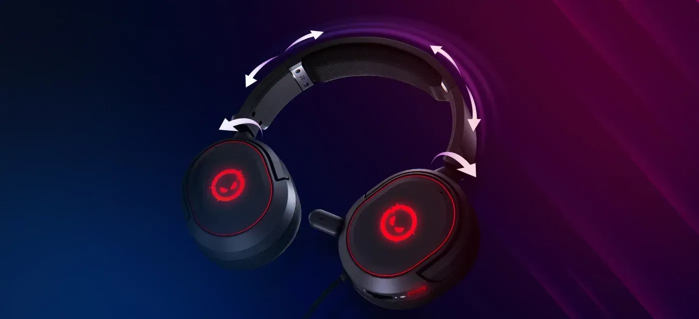 LORGAR Kaya 460 PRO gaming-headset med RGB-belysning