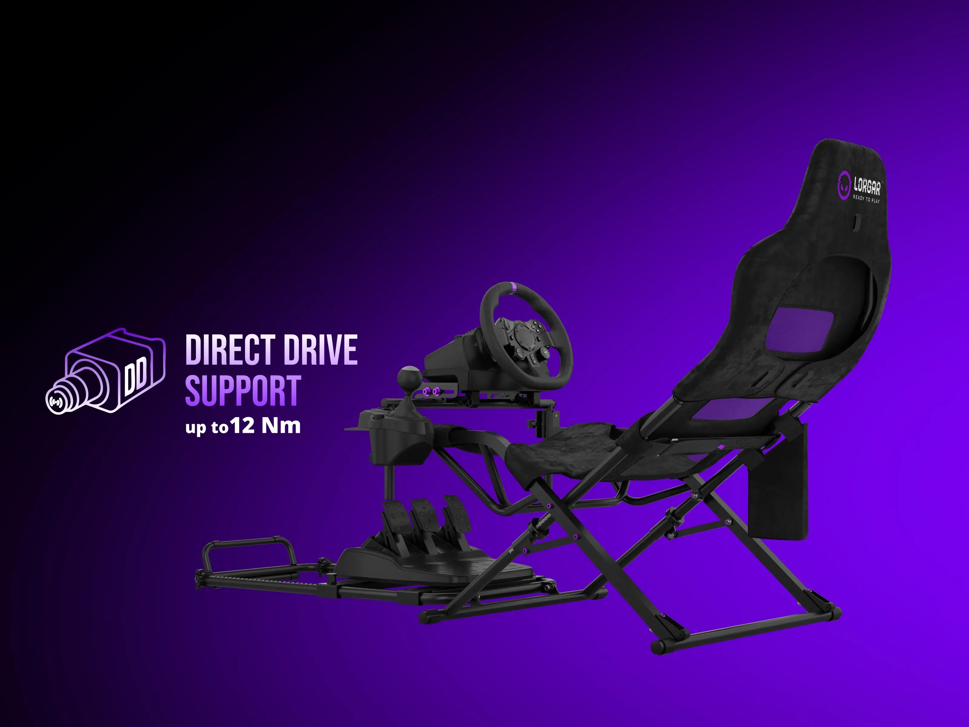 LORGAR RAF1 ADVANCED direct drive støtte
