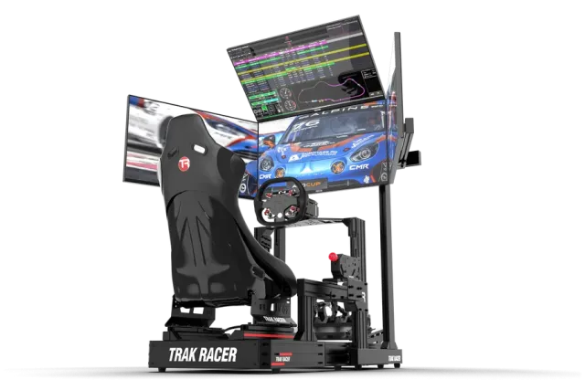 Trak Racer Frittstående Quad Skjermstativ- Opptil 45" Skjermer